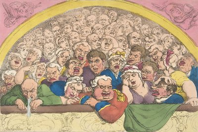Pidgeon Hole. Un artilugio de jardín de convento para encerrar a los dioses, 20 de febrero de 1811 de Thomas Rowlandson