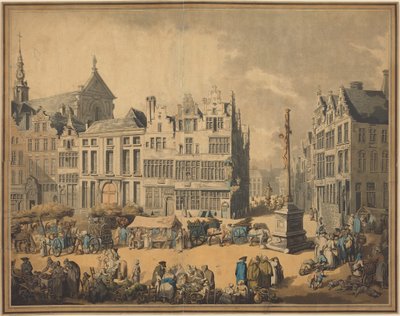 Plaza de Meir, en Amberes de Thomas Rowlandson