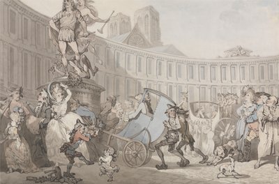 Plaza de las Victoires, París de Thomas Rowlandson