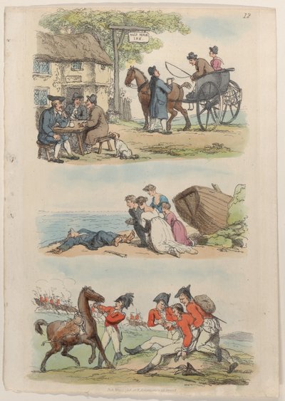 Placa 12, del Mundo en Miniatura, 1816 de Thomas Rowlandson