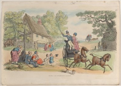 Placa 13, del Mundo en Miniatura, 1816 de Thomas Rowlandson