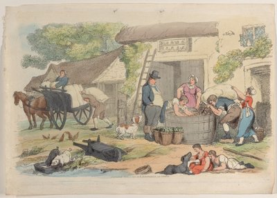 Placa 16, del Mundo en Miniatura, 1816 de Thomas Rowlandson