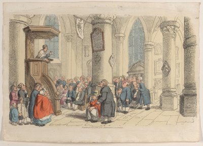 Placa 38, del Mundo en Miniatura, 1816 de Thomas Rowlandson