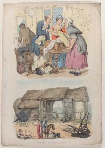 Placa 5, de Mundo en miniatura, 1816 de Thomas Rowlandson