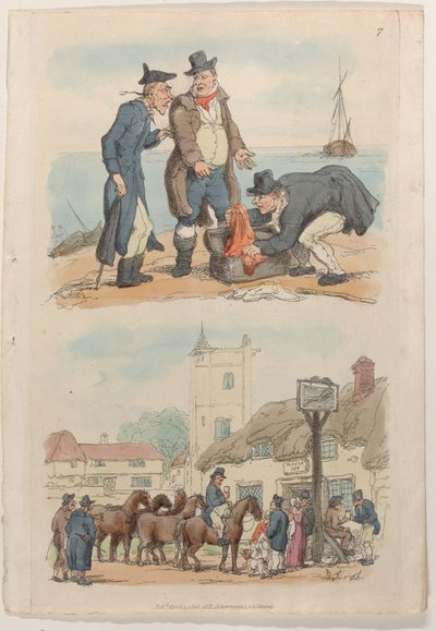 Placa 7, de Mundo en miniatura, 1816 de Thomas Rowlandson