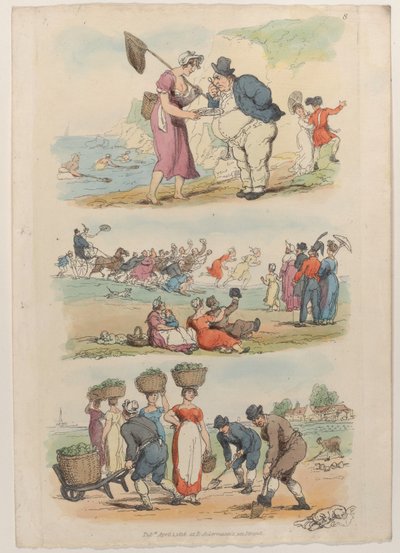 Placa 8, del Mundo en Miniatura, 1816 de Thomas Rowlandson