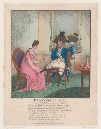 Amor Platónico, 30 de mayo de 1807 de Thomas Rowlandson