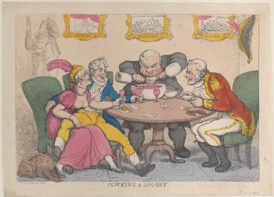 Desplumando a un tonto, 28 de febrero de 1812 de Thomas Rowlandson