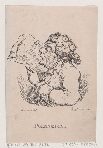 Político, abril 1808 de Thomas Rowlandson