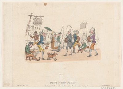 Pont Neuf, París, 1 de mayo de 1803 de Thomas Rowlandson