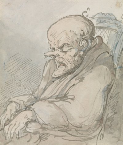 Retrato de un anciano de Thomas Rowlandson