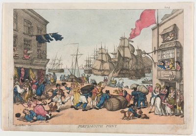 Punto de Portsmouth de Thomas Rowlandson