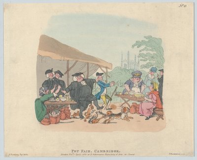 Feria de cerámica en Cambridge de Thomas Rowlandson