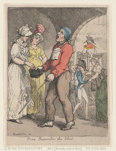 Recuerden a los Ciegos, 1801 de Thomas Rowlandson