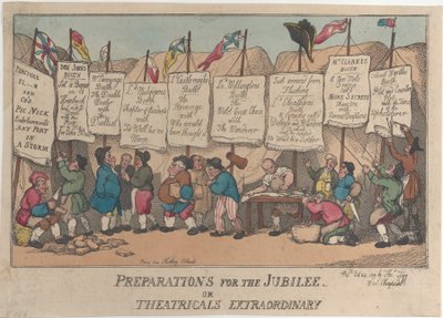 Preparativos para el Jubileo o Teatrales Extraordinarios de Thomas Rowlandson