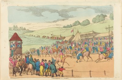 Preparándose para empezar de Thomas Rowlandson