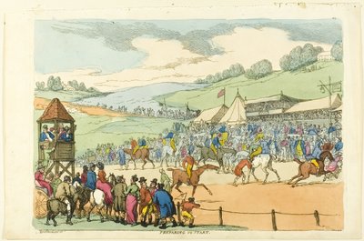Preparándose para partir de Thomas Rowlandson