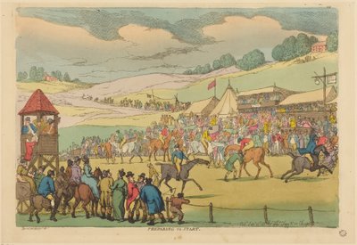 Preparativos para empezar de Thomas Rowlandson