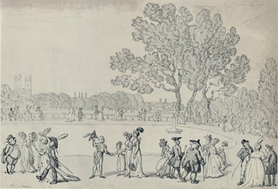 Paseo en el Green Park de Thomas Rowlandson