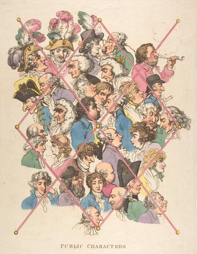 Personajes Públicos, 1 de abril de 1801 de Thomas Rowlandson