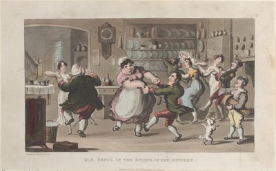 Quae Genus, en los deportes de la cocina, de La historia de Johnny Quae Genus... de Thomas Rowlandson