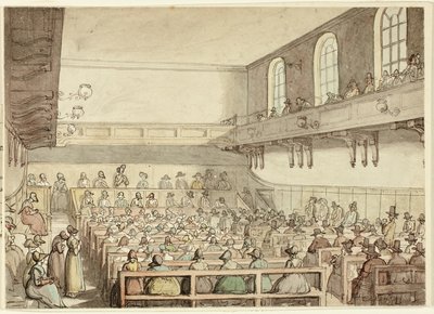 Reunión de cuáqueros de Thomas Rowlandson