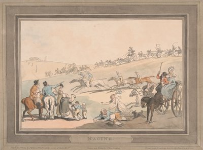 Carreras [juego de seis]: 1. Carreras de Thomas Rowlandson