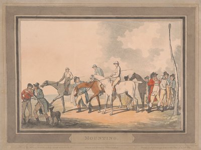 Carreras [juego de seis]:  3. Montaje de Thomas Rowlandson