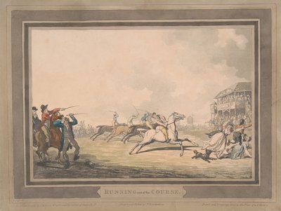 Carreras [juego de seis]:  5. Salirse del recorrido de Thomas Rowlandson