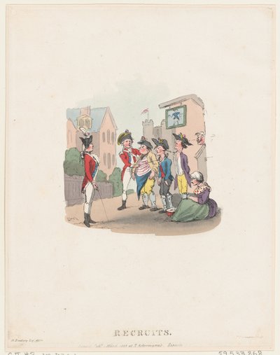 Reclutas, 1 de marzo de 1803 de Thomas Rowlandson