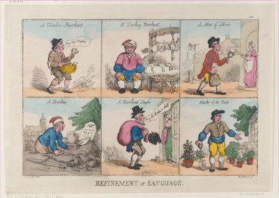 Refinamiento del lenguaje, 1 de octubre de 1802 de Thomas Rowlandson