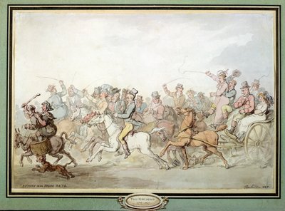 Regreso de las carreras de Epsom, 1823 de Thomas Rowlandson