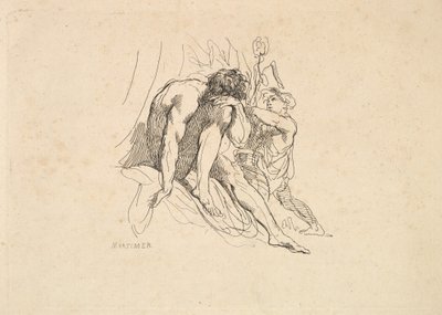 Dios del Río con Niño de Thomas Rowlandson