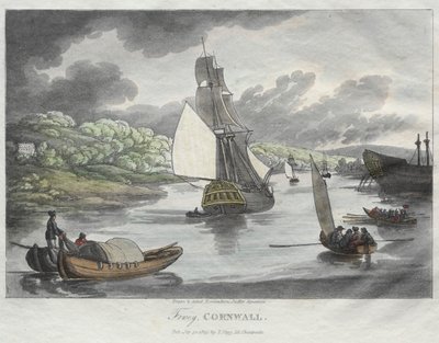 Bocetos de Rowlandson de la naturaleza: Fowey, Cornwall de Thomas Rowlandson