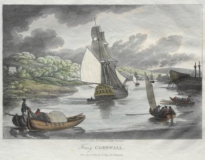 Bocetos de Rowlandson de la naturaleza: Fowey, Cornwall, 1809 de Thomas Rowlandson