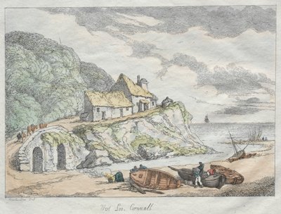 Bocetos de Rowlandson de la naturaleza: West Loo, Cornwall, 1822 de Thomas Rowlandson