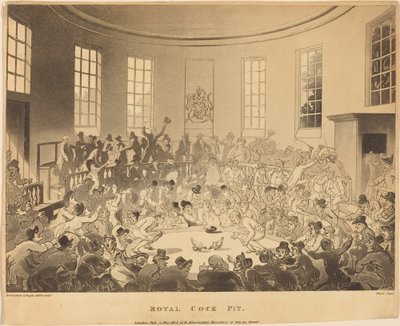 Gallera real de Thomas Rowlandson