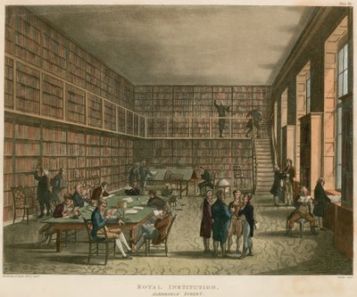 Institución Real, Calle Albemarle, Londres de Thomas Rowlandson