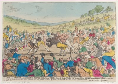 Deportes rurales, una pelea de boxeo, 29 de septiembre de 1811 de Thomas Rowlandson