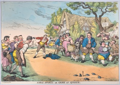 Deportes Rurales o Juego de Tejos, 30 de octubre de 1811 de Thomas Rowlandson
