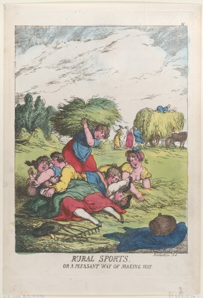 Deportes Rurales, o una Forma Agradable de Hacer Heno de Thomas Rowlandson