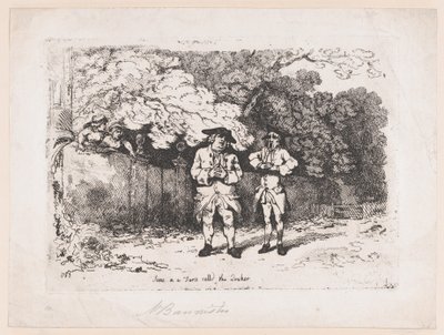 Escena en una farsa llamada El Cuáquero, 22 de diciembre de 1783 de Thomas Rowlandson
