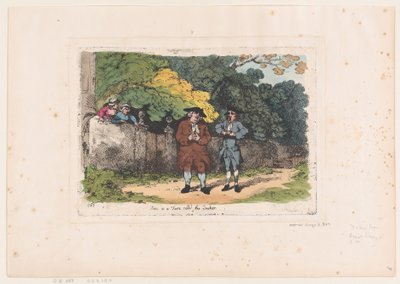 Escena en una farsa llamada El Cuáquero, 22 de diciembre de 1783 de Thomas Rowlandson