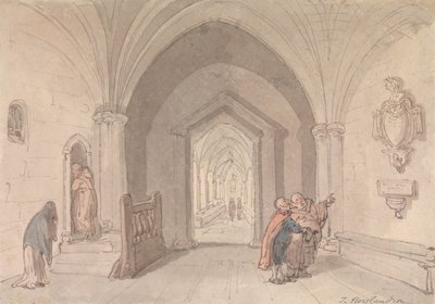 Escena en un monasterio de Thomas Rowlandson