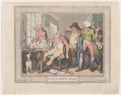 Escuela para romanos modernos, 10 de mayo de 1802 de Thomas Rowlandson