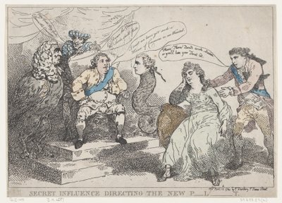 Influencia secreta dirigiendo el nuevo Parlamento, 18 de mayo de 1784 de Thomas Rowlandson