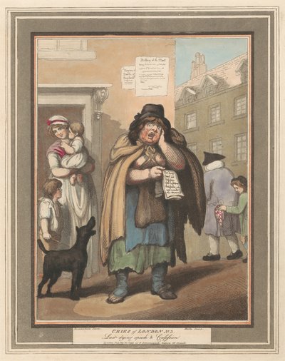 Conjunto de ocho (3): Gritos de Londres de Thomas Rowlandson