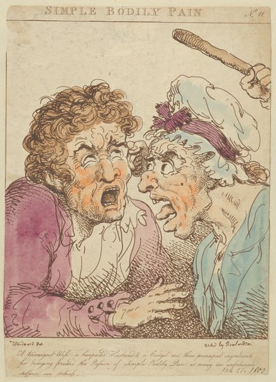 Dolor corporal simple, 1800 de Thomas Rowlandson