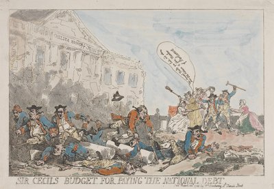 El presupuesto de Sir Cecil para el pago de la deuda pública de Thomas Rowlandson