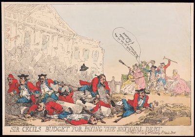 El Presupuesto de Sir Cecil para Pagar la Deuda Nacional de Thomas Rowlandson